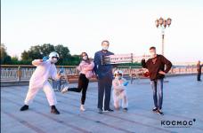 Пластиковый Илон Маск призвал тюменцев соблюдать социальную дистанцию