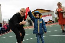 Школьники Тобольского района получили новую спортплощадку