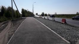 В микрорайоне Тура ремонтируют дороги и строят тротуары