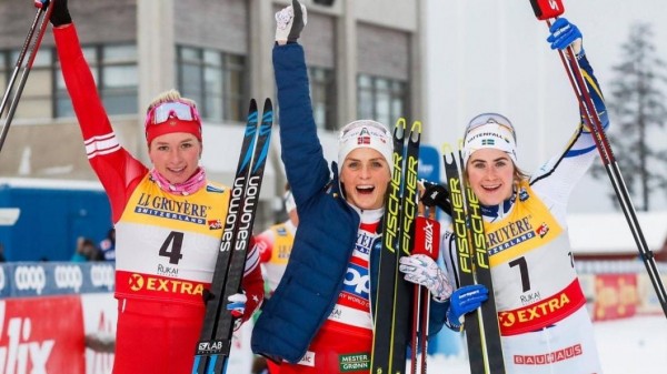 Татьяна Сорина выиграла серебро на этапе Кубка мира по лыжным гонкам