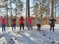 В Тобольске любители скандинавской ходьбы снимут новогодний ролик