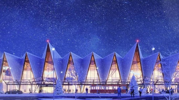 На Ямале забили сваю в основание пассажирского терминала аэропорта На Ямале забили сваю в основание пассажирского терминала аэропорта