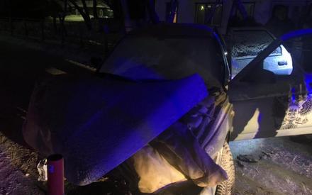 Пьяного подростка, преследуемого экипажем ГИБДД, остановил забор