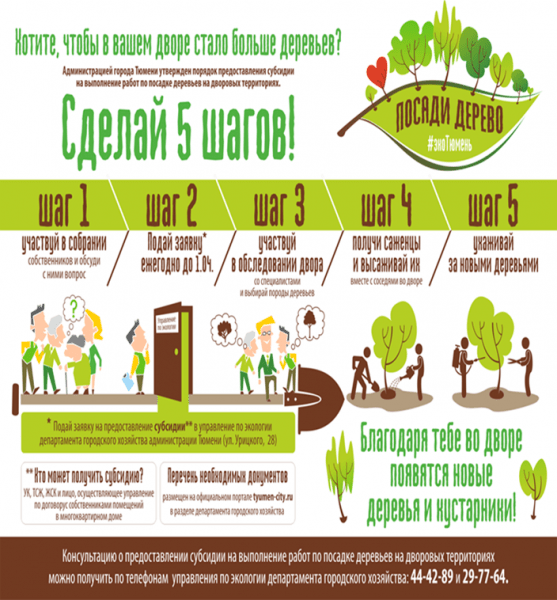 
Успевайте подать заявку на участие в акции &laquo;Посади дерево&raquo;!
