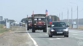 "Бессмертный автополк" Тобольского района порадовал жителей деревень 