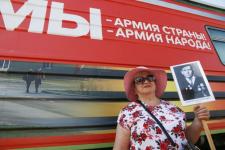 В Тюмени торжественно встретили поезд Министерства обороны РФ