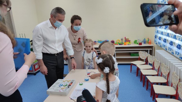 
Новый детский сад встречает детей
