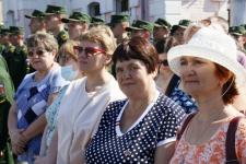 В Тюмени торжественно встретили поезд Министерства обороны РФ