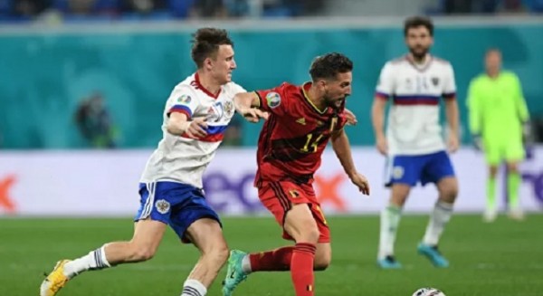 Сборная России проиграла Бельгии на Евро-2020 