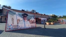 На выставке "Служим Отечеству" показали беспилотники и снаряжение пожарных 