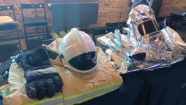 На выставке "Служим Отечеству" показали беспилотники и снаряжение пожарных 