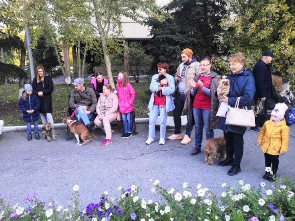 Тюменцы вышли на здоровую прогулку с домашними питомцами