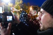 Тюменцы выстроились в большой шар на съемках финала комедии "Елки"