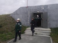 В Тюмени на тренировке по ГО отработали действия по использованию защитных бункеров