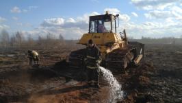 Площадь очагов тления торфа в Екатеринбурге снизили в два раза