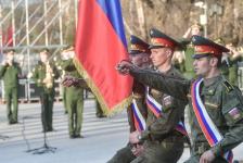 Генеральная репетиция торжественного шествия на День Победы состоялась в Тюмени 