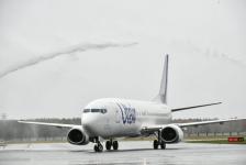 В Тюмени встретили самолет имени Героя Советского Союза Бориса Быстрых