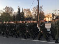 Генеральная репетиция торжественного шествия на День Победы состоялась в Тюмени 