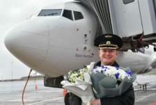 В Тюмени встретили самолет имени Героя Советского Союза Бориса Быстрых