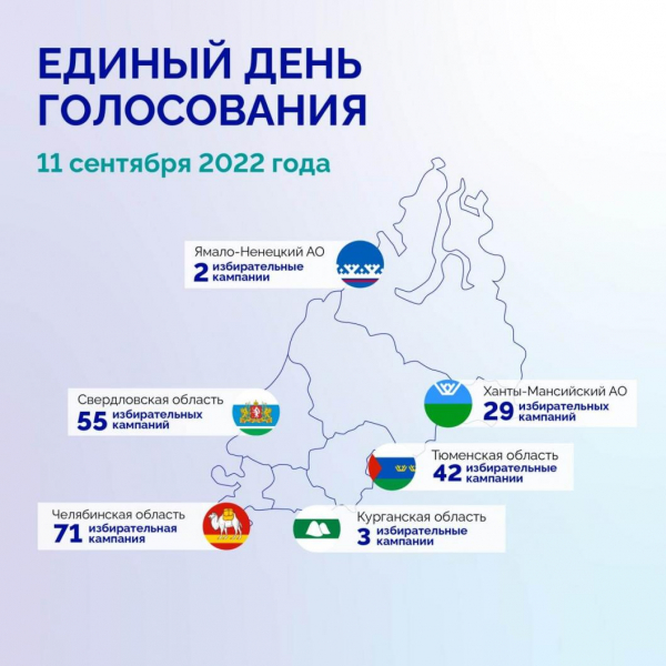 42 избирательные кампании пройдут в Тюменской области 11 сентября