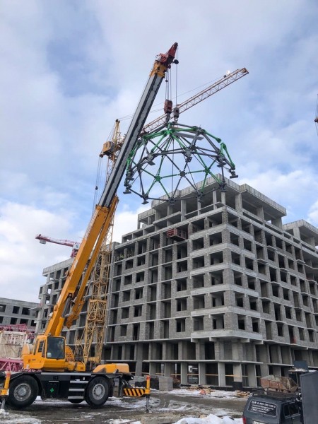 Тюменские инженеры разработали геодезический купол для испытания стройплощадок