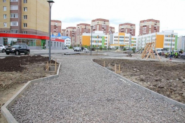 В Тюмени благоустроят 55 придомовых территорий в 2022 году 