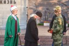 Торжественная церемония отправки первой роты добровольцев подразделения "Тобол" прошла в Тюмени