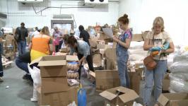 Две фуры с гуманитарной помощью отправились из Тюмени в Краснодон