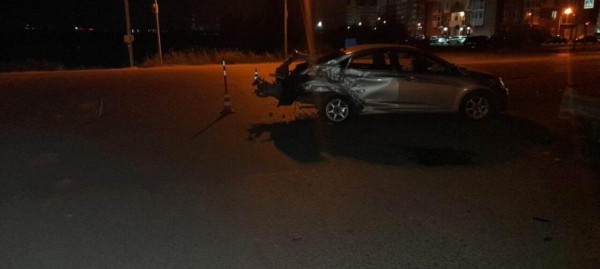 Нетрезвая тюменка устроила ночное ДТП в Тюмени