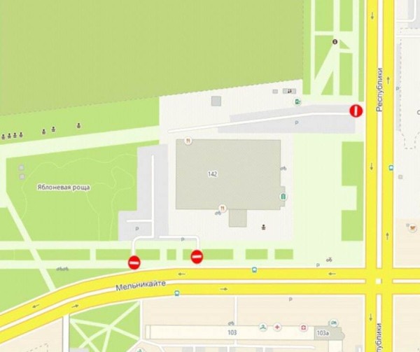 Парковку у технопарка в Тюмени перекроют на три дня