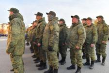 В Тюмени торжественно проводили первые подразделения мобилизованных
