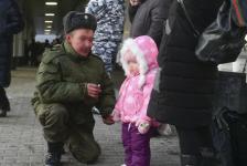 Из Тюменской области проводили еще одну группу мобилизованных