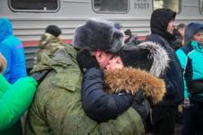 Из Тюменской области проводили еще одну группу мобилизованных