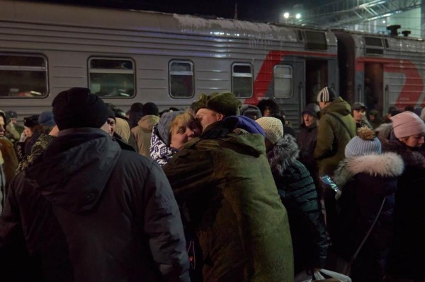 Еще одну группу мобилизованных проводили в  Тюменской области