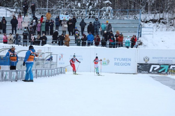 В смешанной эстафете на PARI Кубке России по биатлону в Увате победили красноярцы