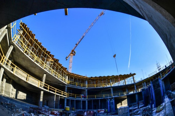 Фотогалерея и видеосюжет о ходе строительства главного корпуса ТюмГУ 