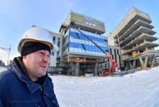 Строительство НТЦ НОВАТЭКа в Тюмени на фото и видео 