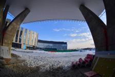 Строительство НТЦ НОВАТЭКа в Тюмени на фото и видео 