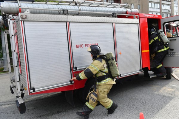 Загоревшуюся траву потушили в Казарово в окрестностях Тюмени