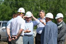 Александр Моор оценил ход  строительства завода по глубокой переработке гороха под Ишимом