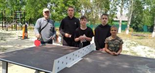 Уличный настольный теннис развивают в Тобольском районе Уличный настольный теннис развивают в Тобольском районе
