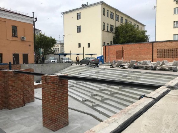 Видеосюжет об уникальной находке на месте создания в Тюмени нового пространства 