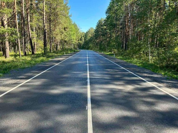 Дорогу Тюмень - Криводанова отремонтировали в Тюменском районе