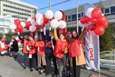 Первых пассажиров новой электрички Ишим - Тюмень встретили с подарками и музыкой