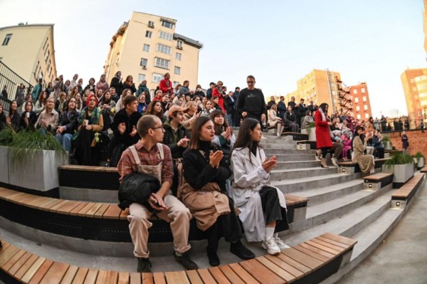 Новый сквер открылся в историческом центре Тюмени