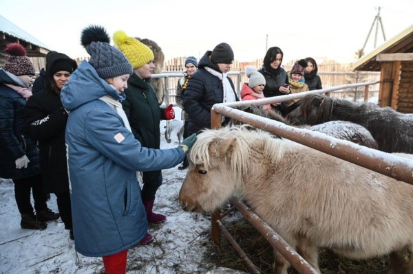Более 300 юных тюменцев посетят новогодние утренники в конном клубе "Аллегро" до конца года