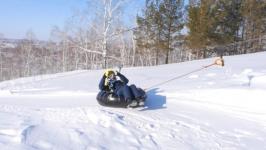 Прокатиться с ветерком с Боровлянской горы с подъемником приглашают в Казанском районе