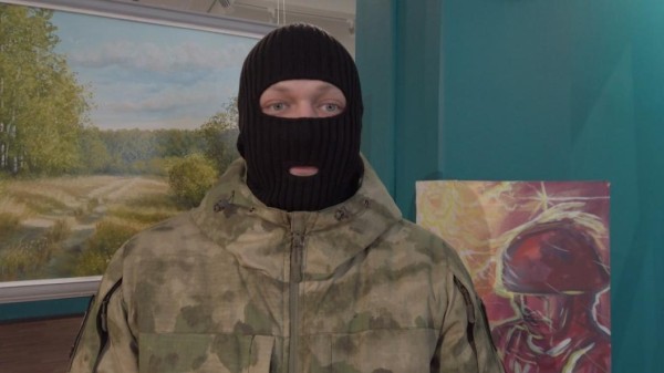 Мобилизованный ишимский художник подарил читателям "Тюменской линии" картину с СВО