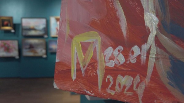 Мобилизованный ишимский художник подарил читателям "Тюменской линии" картину с СВО