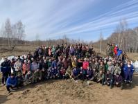 В Викулово для укрепления гидротехнических сооружений заготовили 11 тысяч мешков с песком  